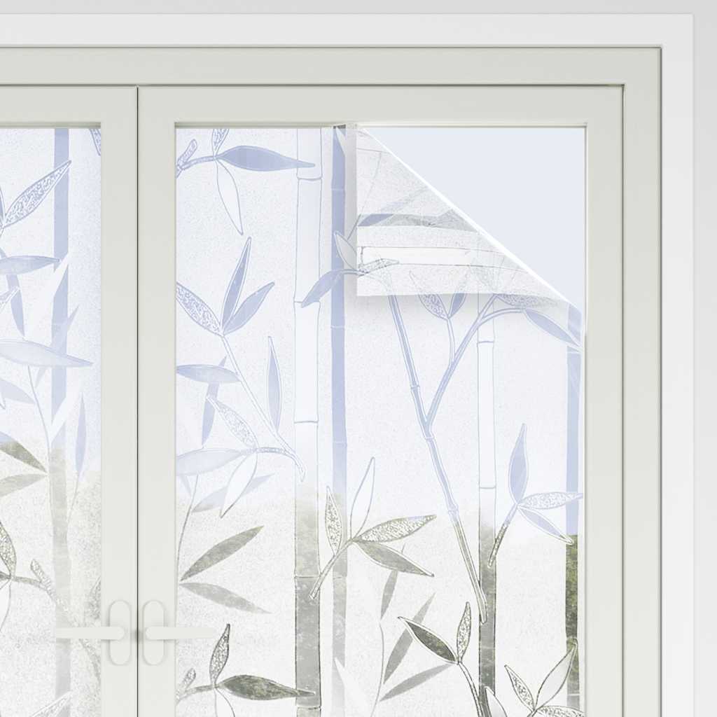 vidaXL Window Films 2 pcs Frosted Bamboo Pattern PVC