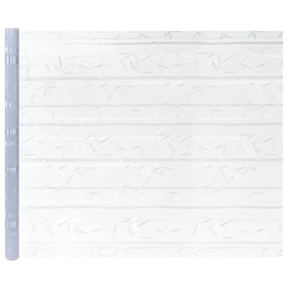 vidaXL Window Films 4 pcs Frosted Bamboo Pattern PVC