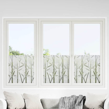vidaXL Window Films 4 pcs Frosted Bamboo Pattern PVC