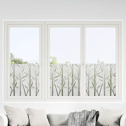 vidaXL Window Films 2 pcs Frosted Bamboo Pattern PVC