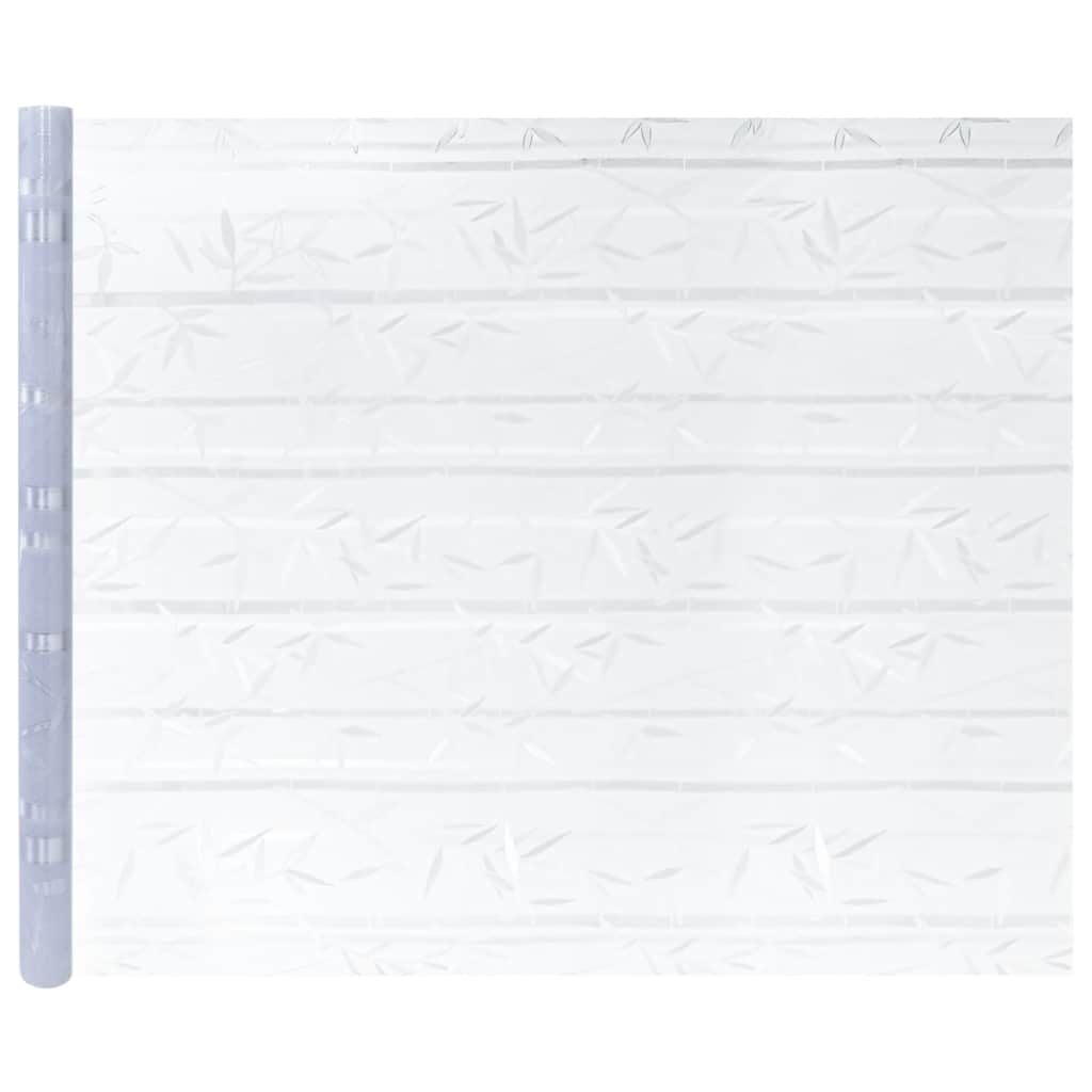 vidaXL Window Films 4 pcs Frosted Bamboo Pattern PVC