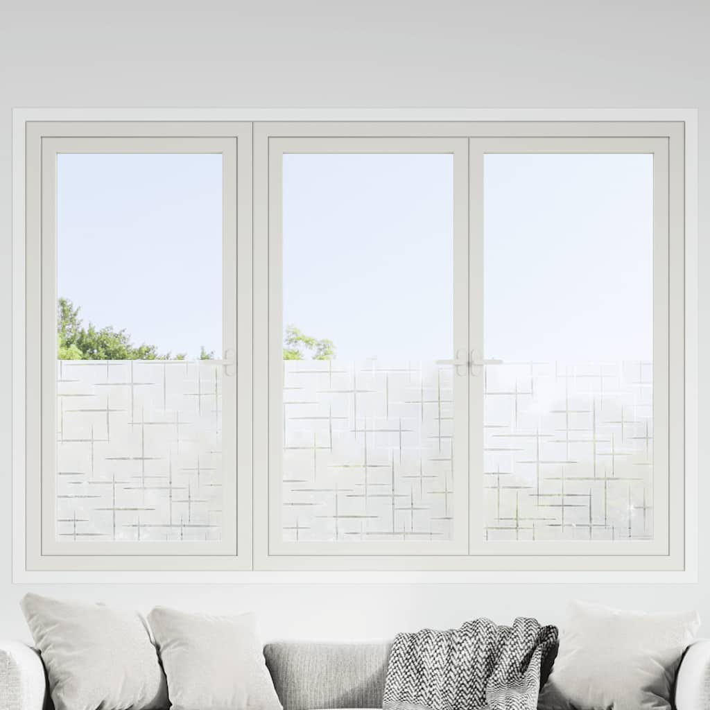 vidaXL Window Films 4 pcs Frosted Star Pattern PVC