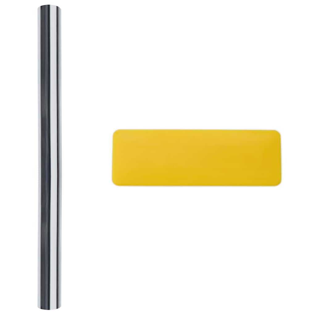 vidaXL Solar Films 3 pcs Static Reflective Effect Silver PVC