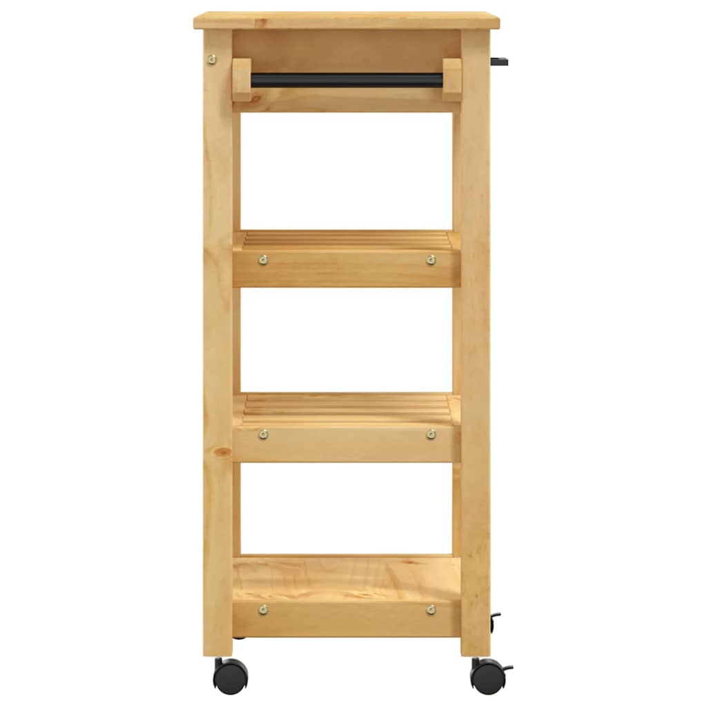 vidaXL Kitchen Trolley MONZA 48x40x88.5 cm Solid Wood Pine