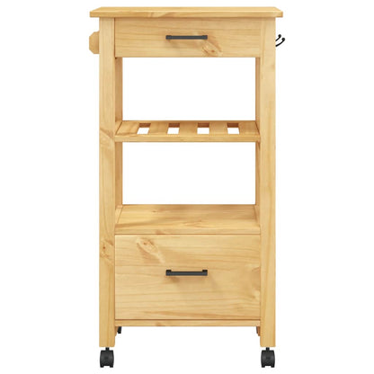 vidaXL Kitchen Trolley MONZA 48x40x88.5 cm Solid Wood Pine