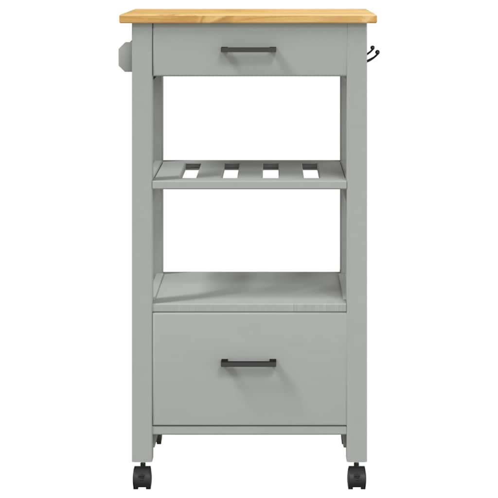 vidaXL Kitchen Trolley MONZA 48x40x88.5 cm Solid Wood Pine