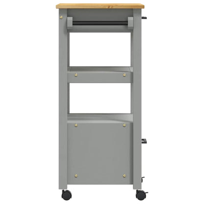 vidaXL Kitchen Trolley MONZA 48x40x88.5 cm Solid Wood Pine