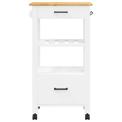 vidaXL Kitchen Trolley MONZA 48x40x88.5 cm Solid Wood Pine