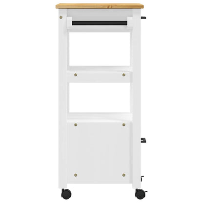 vidaXL Kitchen Trolley MONZA 48x40x88.5 cm Solid Wood Pine