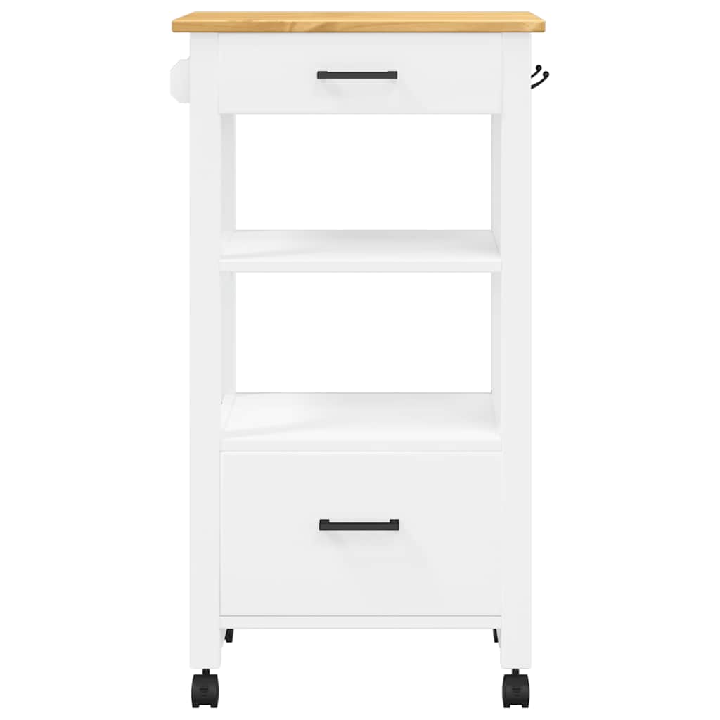 vidaXL Kitchen Trolley MONZA 48x40x88.5 cm Solid Wood Pine