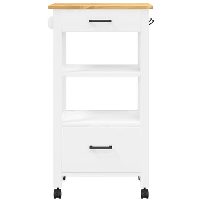 vidaXL Kitchen Trolley MONZA 48x40x88.5 cm Solid Wood Pine