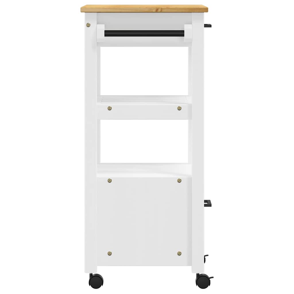 vidaXL Kitchen Trolley MONZA 48x40x88.5 cm Solid Wood Pine