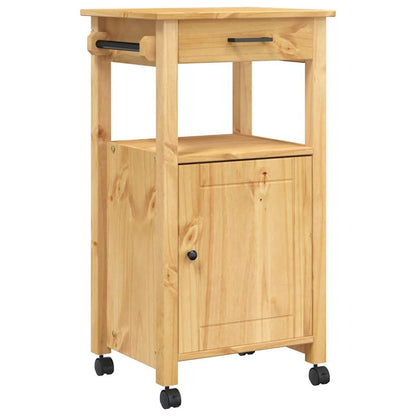vidaXL Kitchen Trolley MONZA 48x40x88.5 cm Solid Wood Pine