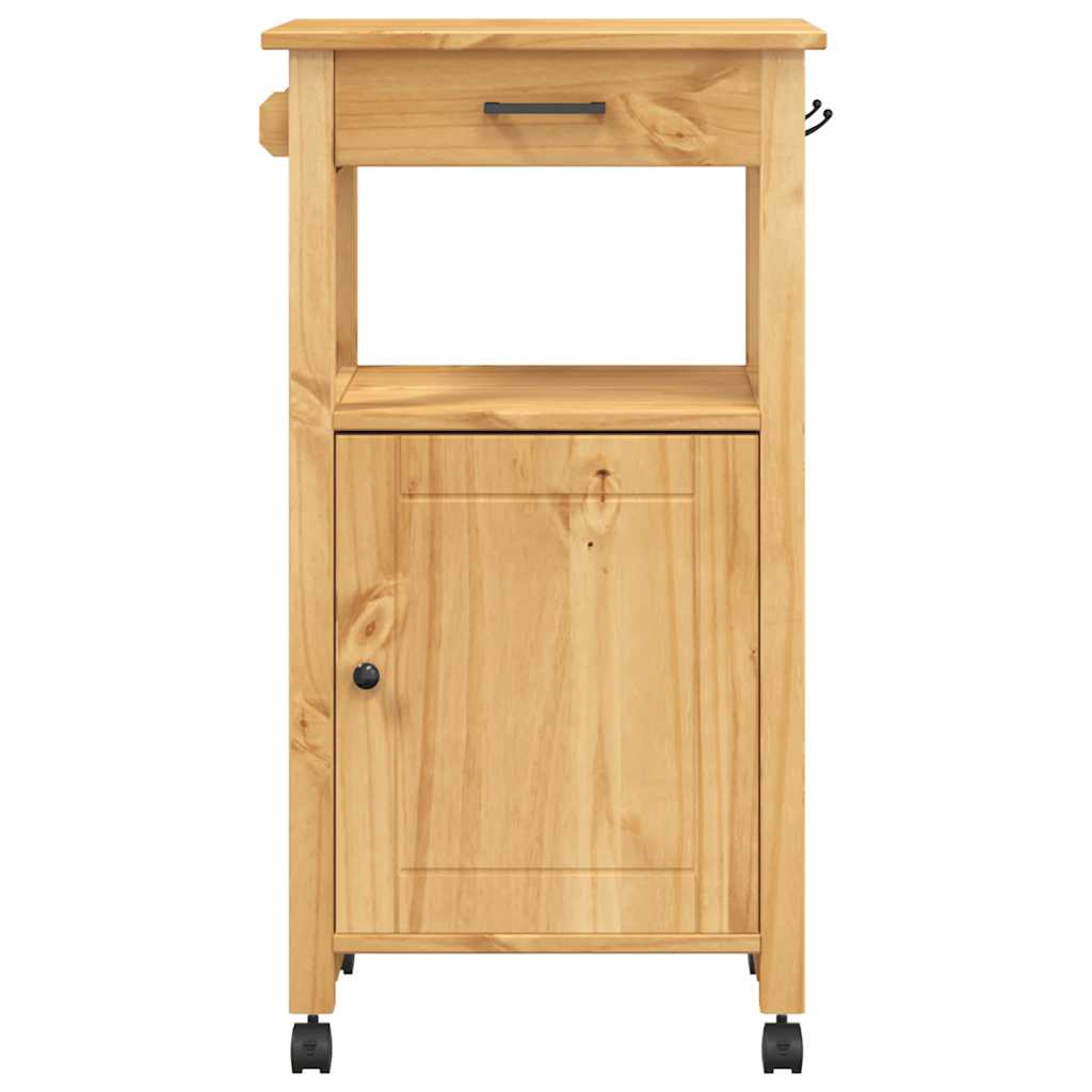 vidaXL Kitchen Trolley MONZA 48x40x88.5 cm Solid Wood Pine