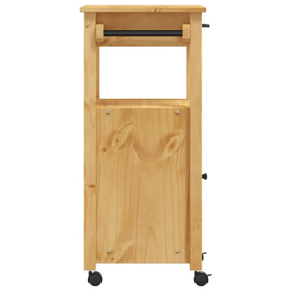 vidaXL Kitchen Trolley MONZA 48x40x88.5 cm Solid Wood Pine