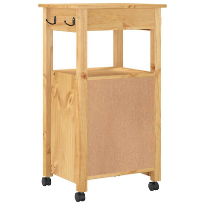vidaXL Kitchen Trolley MONZA 48x40x88.5 cm Solid Wood Pine