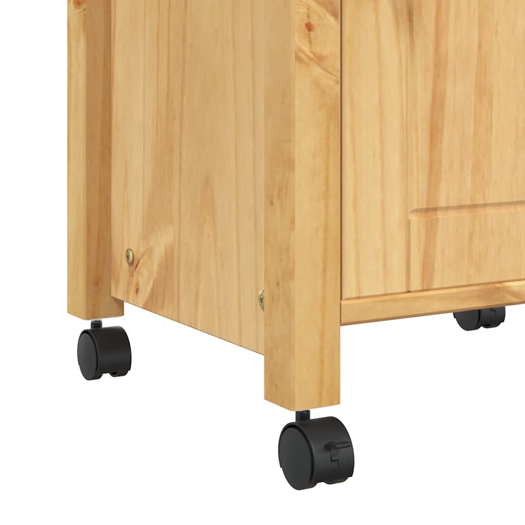 vidaXL Kitchen Trolley MONZA 48x40x88.5 cm Solid Wood Pine