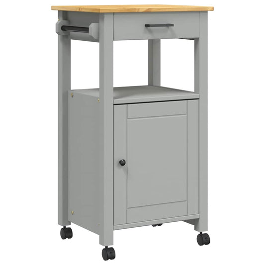 vidaXL Kitchen Trolley MONZA 48x40x88.5 cm Solid Wood Pine