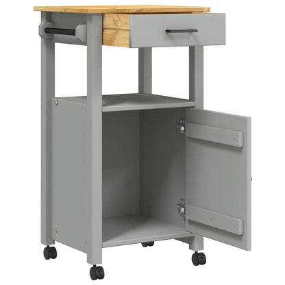 vidaXL Kitchen Trolley MONZA 48x40x88.5 cm Solid Wood Pine