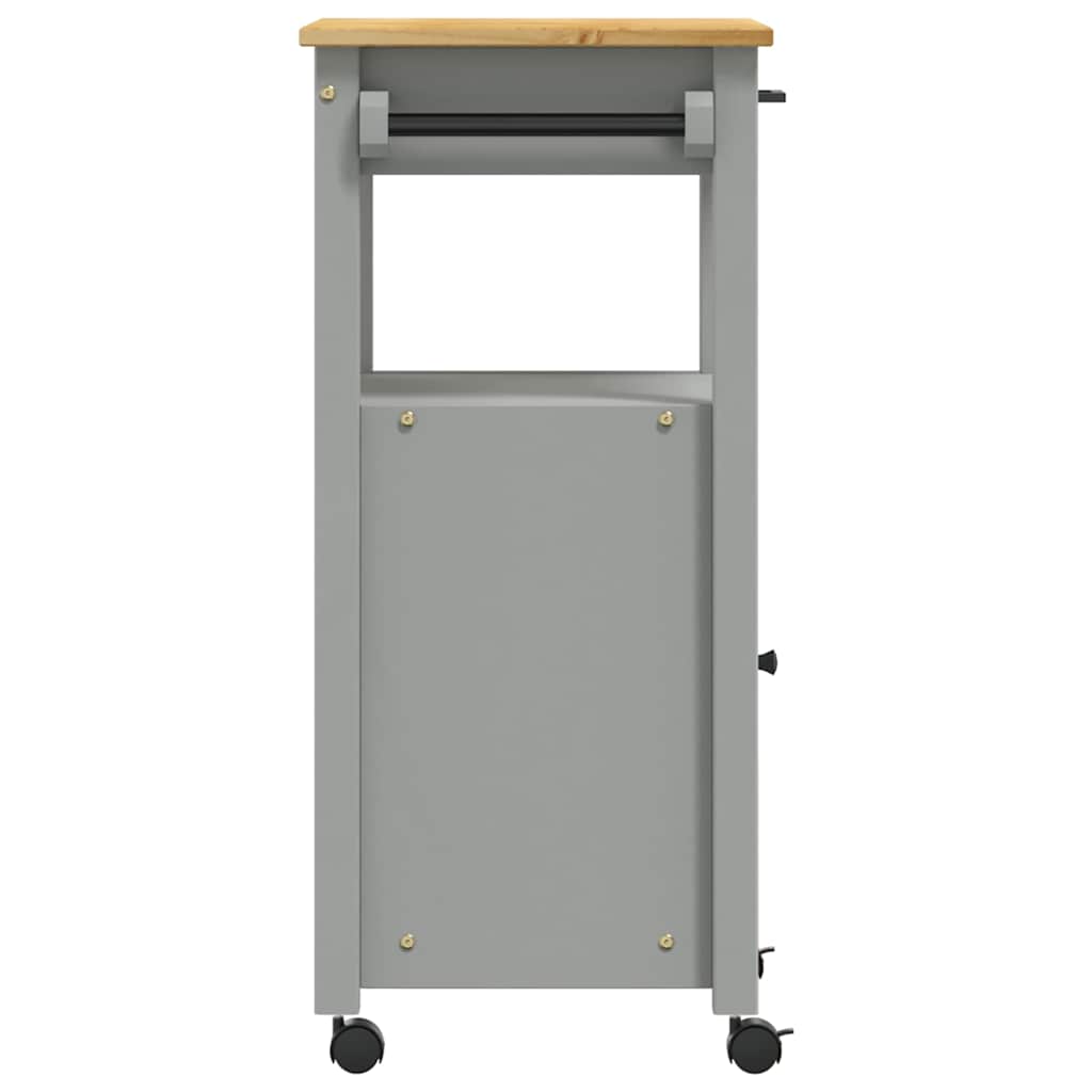 vidaXL Kitchen Trolley MONZA 48x40x88.5 cm Solid Wood Pine
