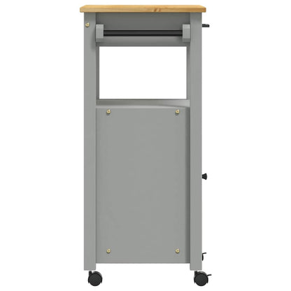 vidaXL Kitchen Trolley MONZA 48x40x88.5 cm Solid Wood Pine