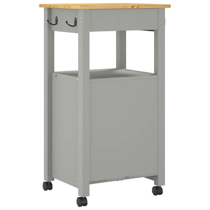 vidaXL Kitchen Trolley MONZA 48x40x88.5 cm Solid Wood Pine