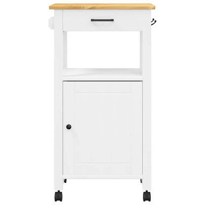 vidaXL Kitchen Trolley MONZA 48x40x88.5 cm Solid Wood Pine