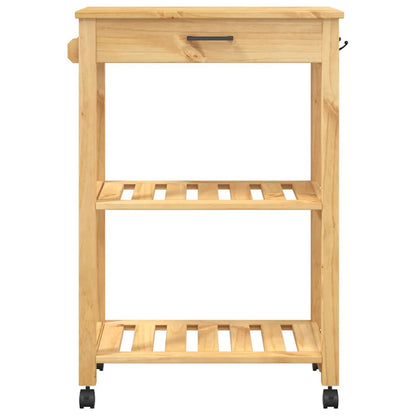 vidaXL Kitchen Trolley MONZA 60x40x88.5 cm Solid Wood Pine