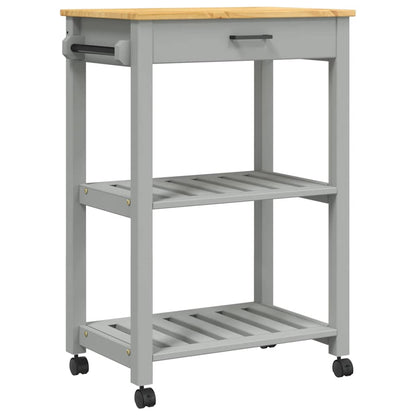 vidaXL Kitchen Trolley MONZA 60x40x88.5 cm Solid Wood Pine