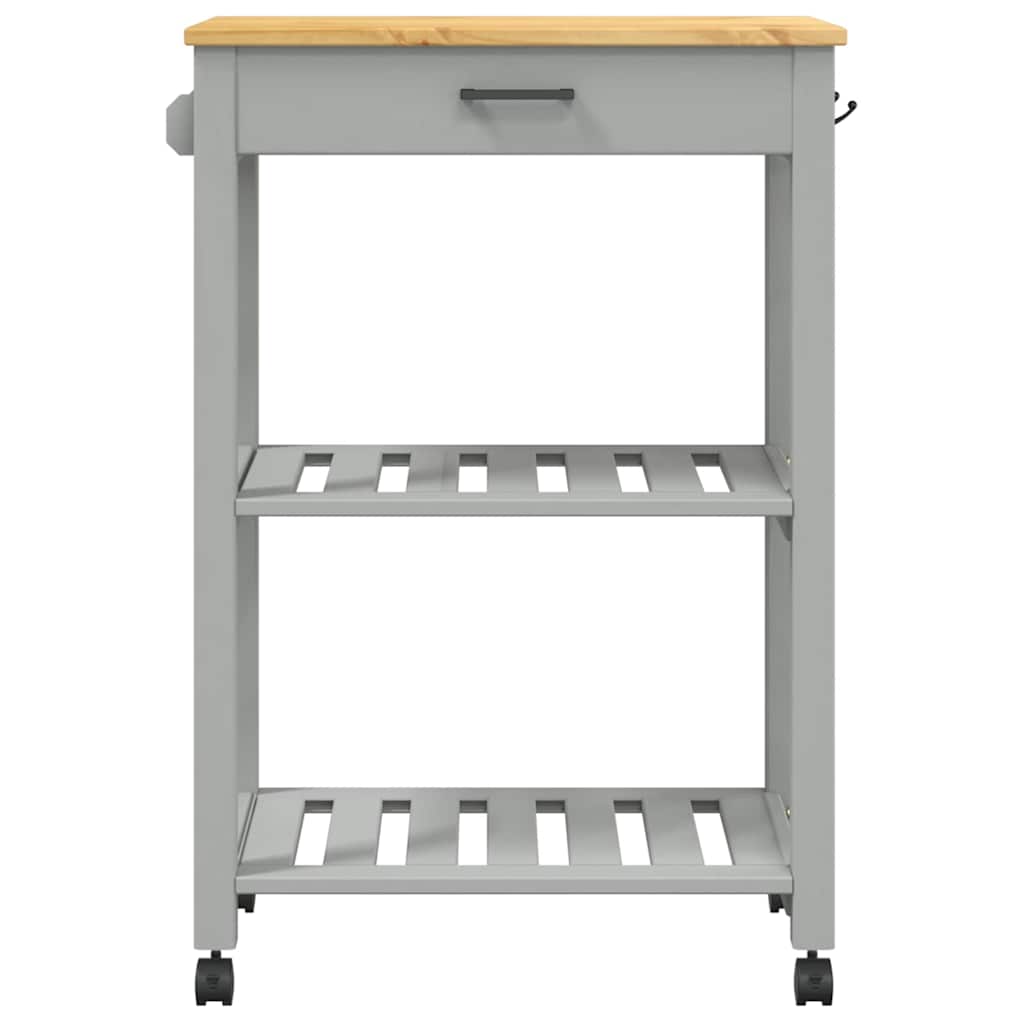 vidaXL Kitchen Trolley MONZA 60x40x88.5 cm Solid Wood Pine
