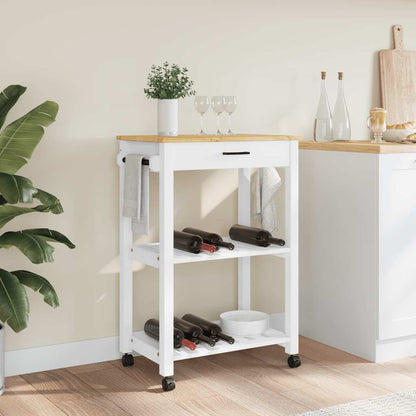 vidaXL Kitchen Trolley MONZA 60x40x88.5 cm Solid Wood Pine