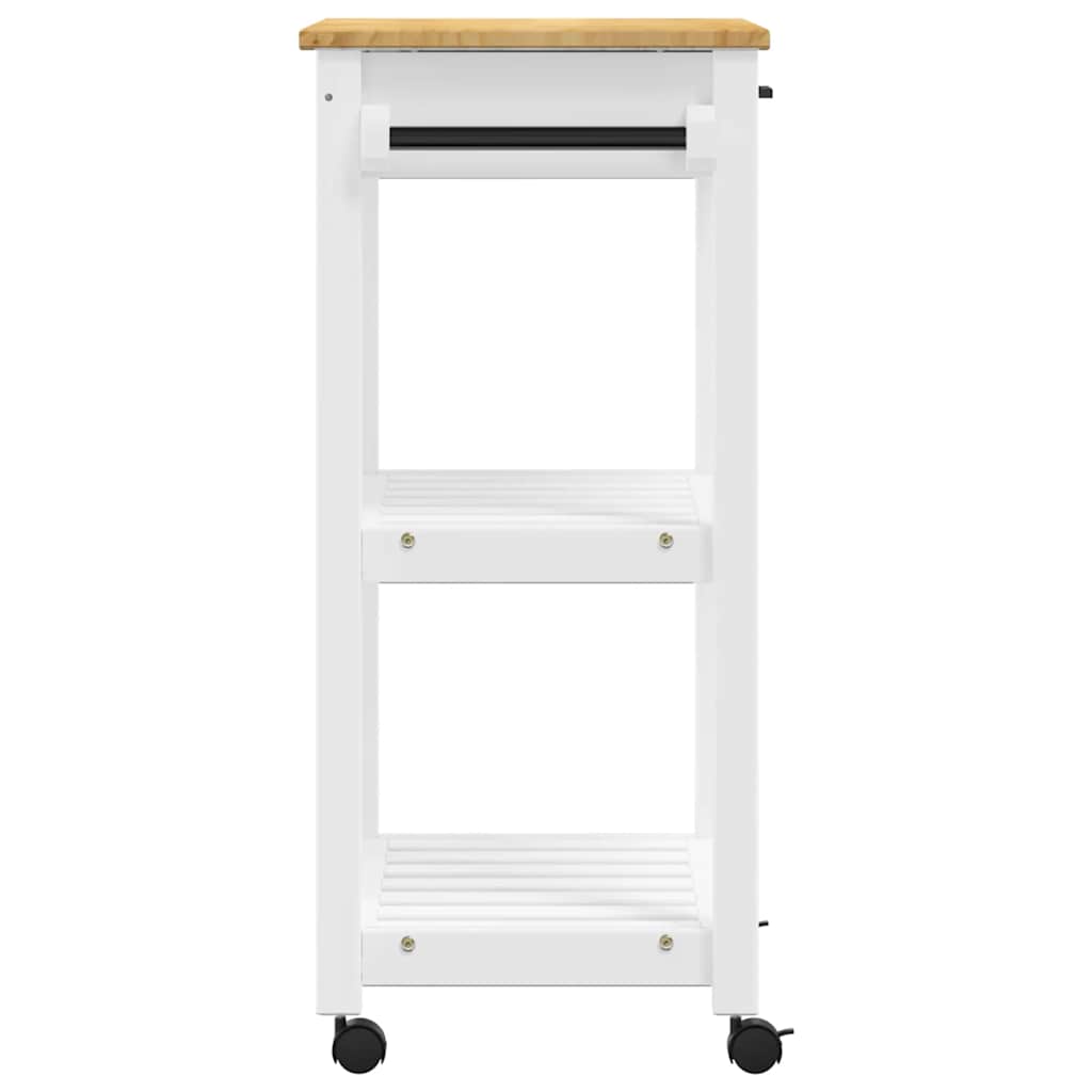 vidaXL Kitchen Trolley MONZA 60x40x88.5 cm Solid Wood Pine