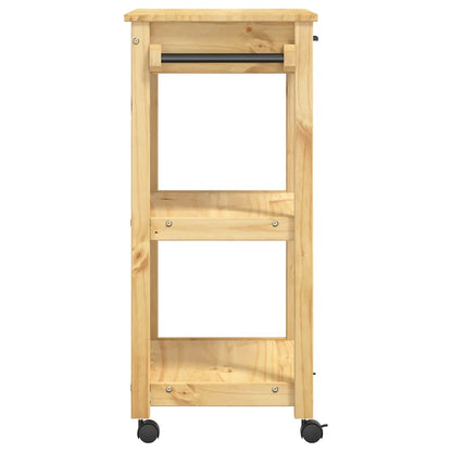 vidaXL Kitchen Trolley MONZA 60x40x88.5 cm Solid Wood Pine