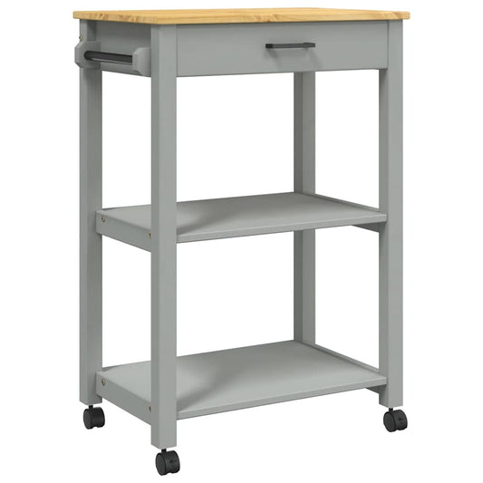 vidaXL Kitchen Trolley MONZA 60x40x88.5 cm Solid Wood Pine