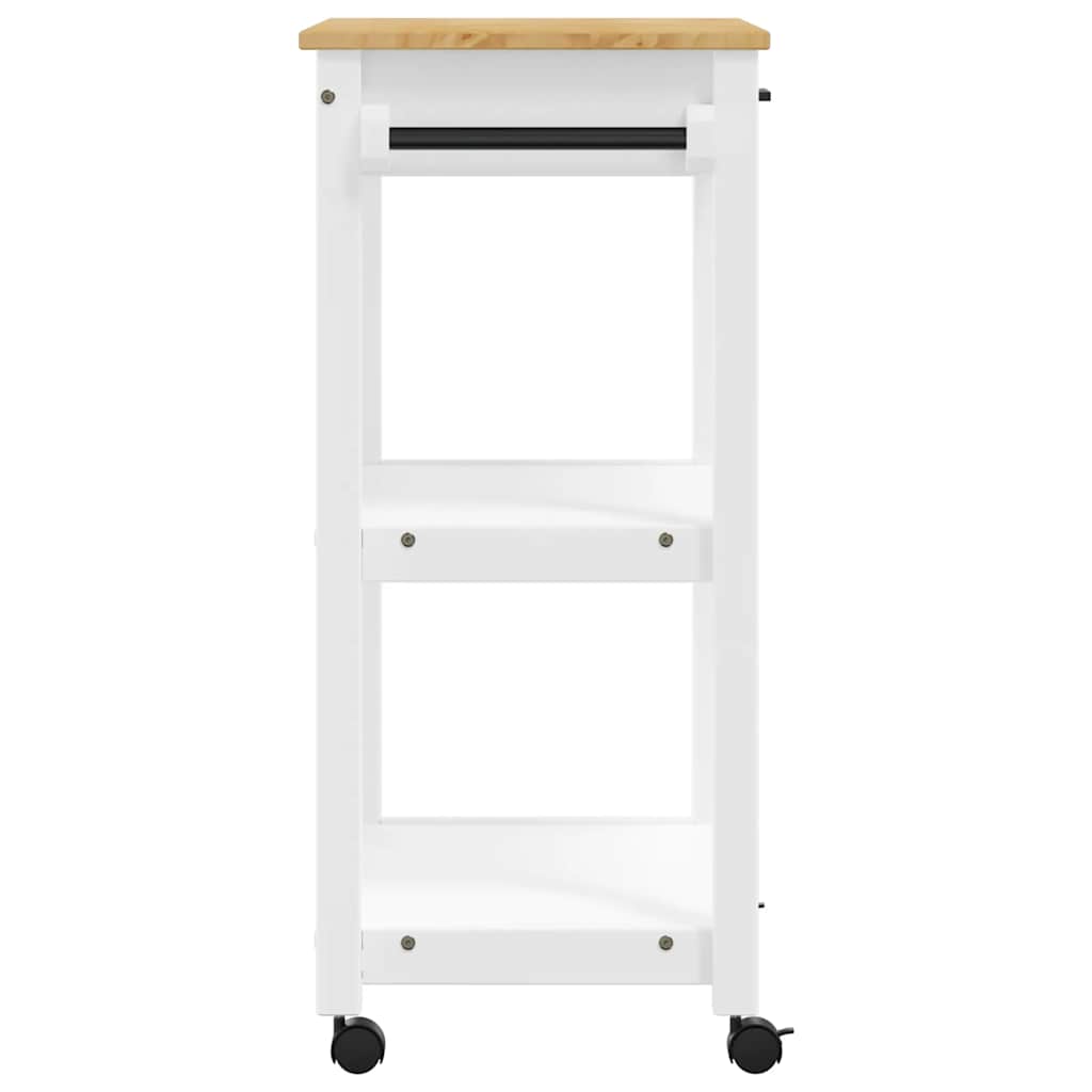 vidaXL Kitchen Trolley MONZA 60x40x88.5 cm Solid Wood Pine