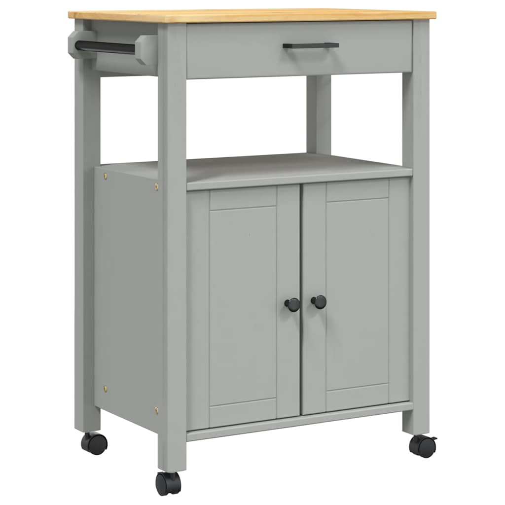 vidaXL Kitchen Trolley MONZA 60x40x88.5 cm Solid Wood Pine