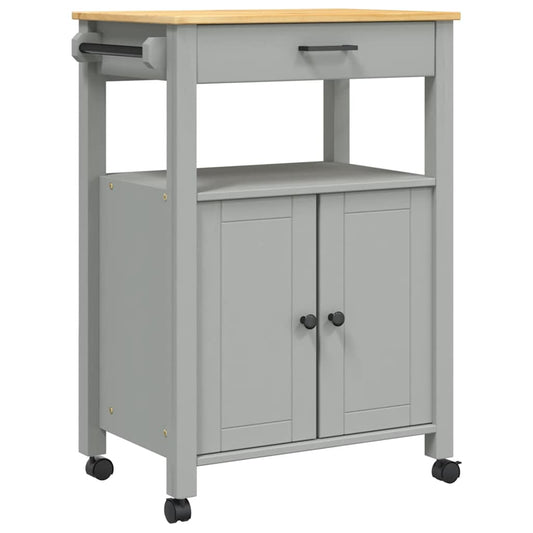 vidaXL Kitchen Trolley MONZA 60x40x88.5 cm Solid Wood Pine