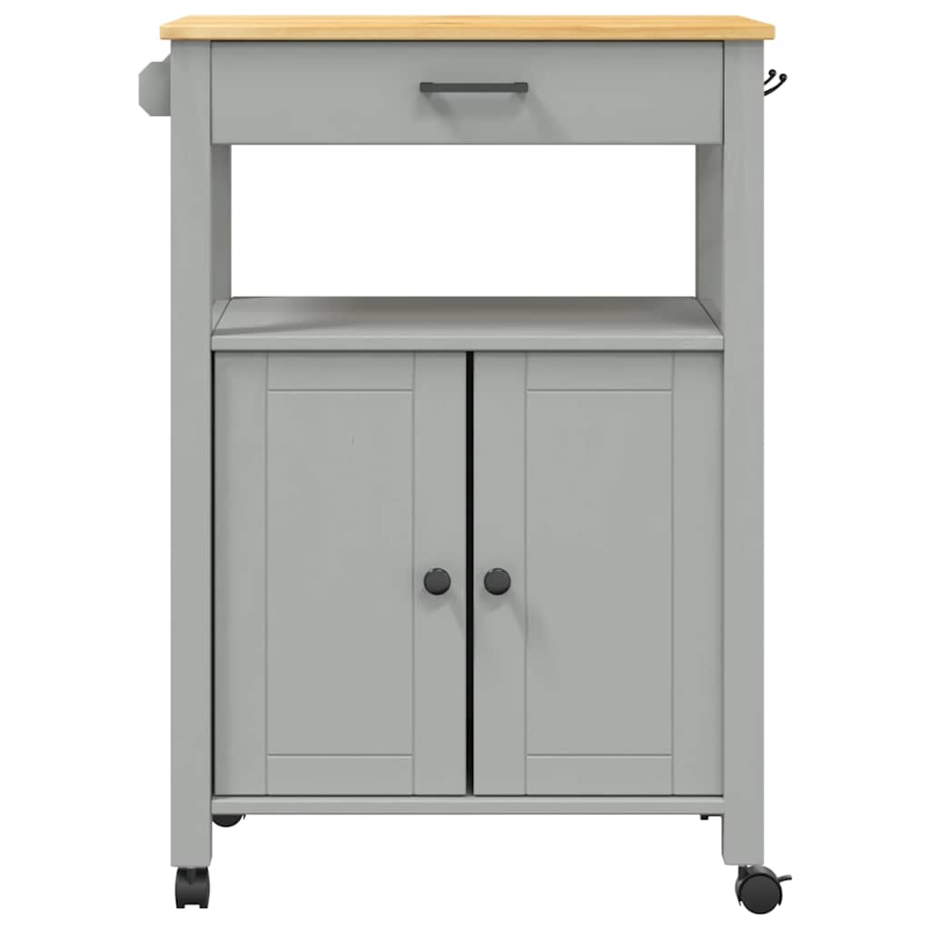 vidaXL Kitchen Trolley MONZA 60x40x88.5 cm Solid Wood Pine