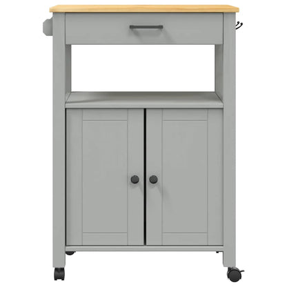 vidaXL Kitchen Trolley MONZA 60x40x88.5 cm Solid Wood Pine