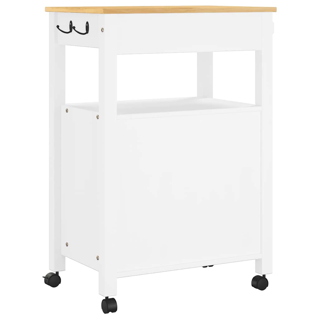 vidaXL Kitchen Trolley MONZA 60x40x88.5 cm Solid Wood Pine
