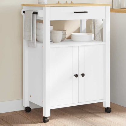 vidaXL Kitchen Trolley MONZA 60x40x88.5 cm Solid Wood Pine
