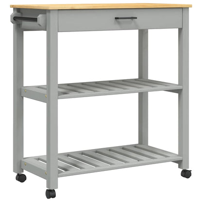 vidaXL Kitchen Trolley MONZA 84x40x88.5 cm Solid Wood Pine
