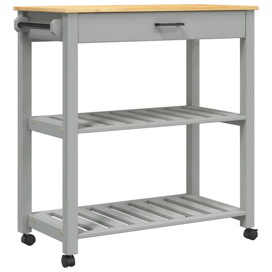 vidaXL Kitchen Trolley MONZA 84x40x88.5 cm Solid Wood Pine