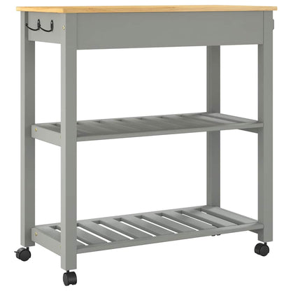 vidaXL Kitchen Trolley MONZA 84x40x88.5 cm Solid Wood Pine