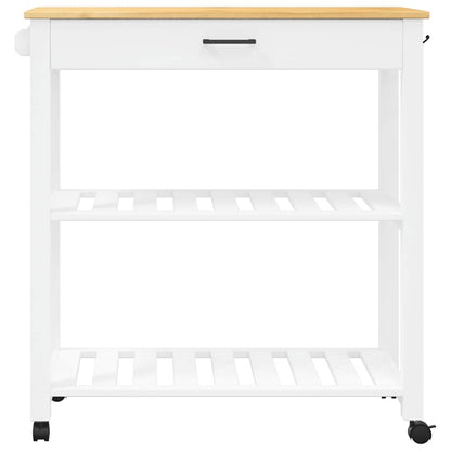 vidaXL Kitchen Trolley MONZA 84x40x88.5 cm Solid Wood Pine