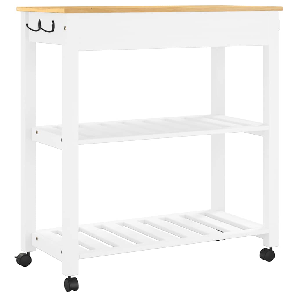 vidaXL Kitchen Trolley MONZA 84x40x88.5 cm Solid Wood Pine