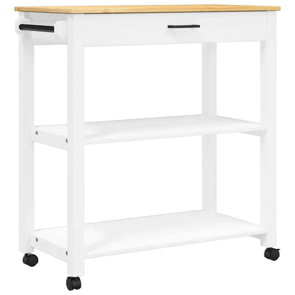 vidaXL Kitchen Trolley MONZA 84x40x88.5 cm Solid Wood Pine