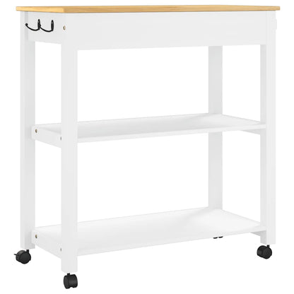 vidaXL Kitchen Trolley MONZA 84x40x88.5 cm Solid Wood Pine