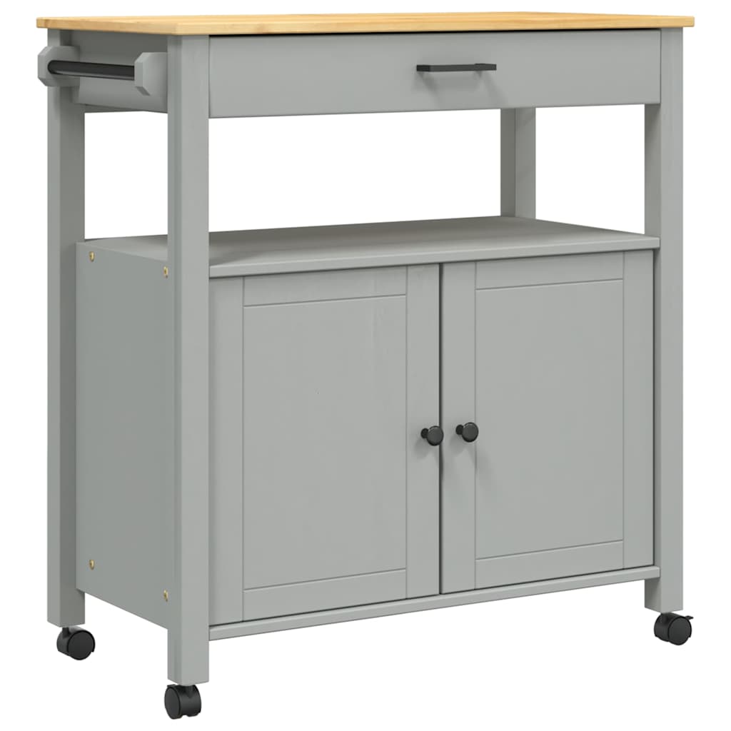 vidaXL Kitchen Trolley MONZA 84x40x88.5 cm Solid Wood Pine