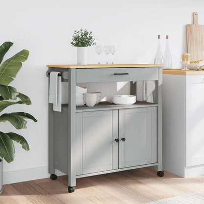 vidaXL Kitchen Trolley MONZA 84x40x88.5 cm Solid Wood Pine